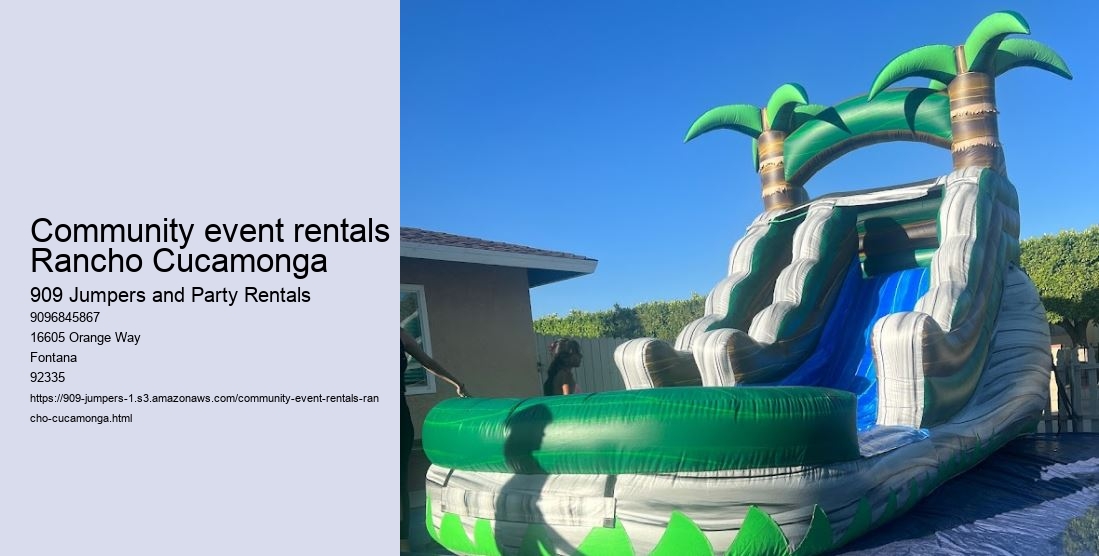 Community event rentals Rancho Cucamonga 